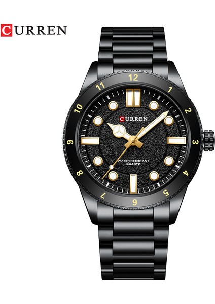 C Pointer Yeni Curren 8450 Moda Saatler Paslanmaz Çelik Üst Marka Lüks Spor Chronograph Kuvars Izle Erkekler Relogio Masculino (Yurt Dışından)