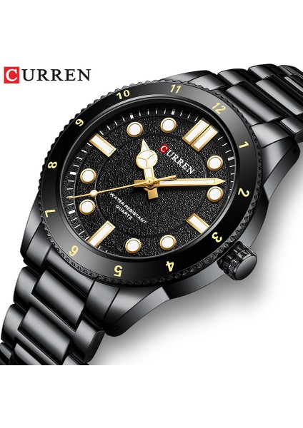 C Pointer Yeni Curren 8450 Moda Saatler Paslanmaz Çelik Üst Marka Lüks Spor Chronograph Kuvars Izle Erkekler Relogio Masculino (Yurt Dışından) fırsatları