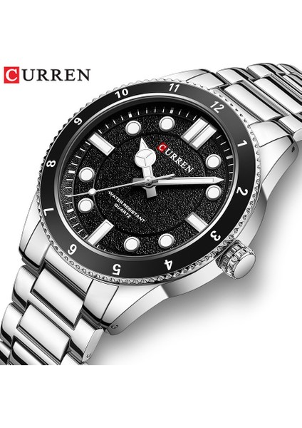 C Pointer Yeni Curren 8450 Moda Saatler Paslanmaz Çelik Üst Marka Lüks Spor Chronograph Kuvars Izle Erkekler Relogio Masculino (Yurt Dışından) indirimleri