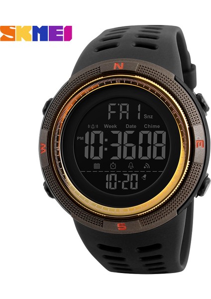 SKMB57011804 Resim Olarak Skmei 1251 En Iyi Klasik Moda Spor Kol Saati Çok Fonksiyonlu 12/24 Saat Erkekler Kadınlar Için LED Saatler Renkli Dijital Saat (Yurt Dışından)