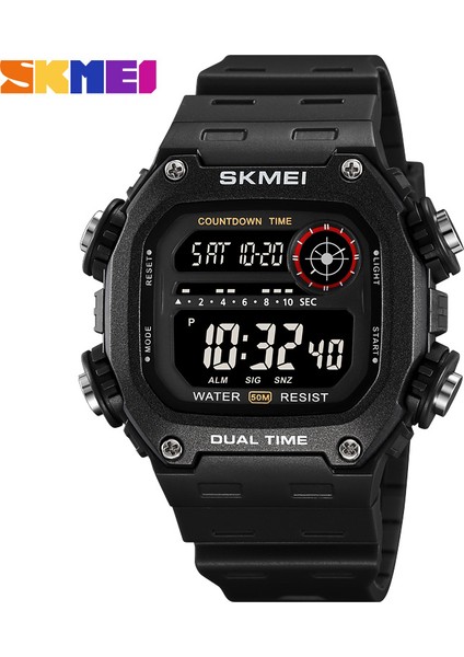 2126.07 Skmei 2126 Yeni Tasarım Çinli Adam Dijital Saat Sıcak Satış Pu Kayış Aydınlık Çok Fonksiyonlu Depolama Rahat Reloj Izle (Yurt Dışından)