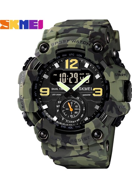 C5 10*10*10 Üretici Doğrudan Satış Skmei Çok Fonksiyonlu Zaman Çift Ekran Spor Saat Analog Dijital Erkek Izle Açık Hava Dağcılık (Yurt Dışından)