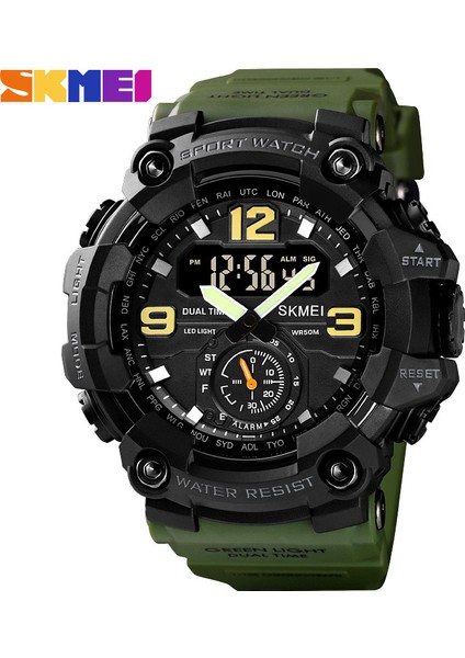 C5 10*10*10 Üretici Doğrudan Satış Skmei Çok Fonksiyonlu Zaman Çift Ekran Spor Saat Analog Dijital Erkek Izle Açık Hava Dağcılık (Yurt Dışından)