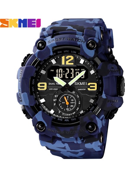 C5 10*10*10 Üretici Doğrudan Satış Skmei Çok Fonksiyonlu Zaman Çift Ekran Spor Saat Analog Dijital Erkek Izle Açık Hava Dağcılık (Yurt Dışından)