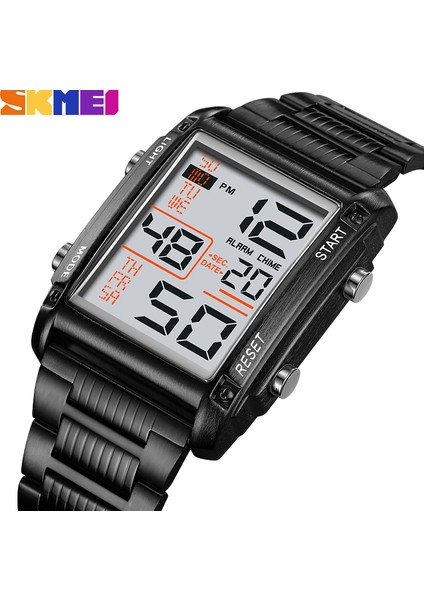 2206.06 Erkekler Izle Skmei 2206 Yeni Tasarım Made In China Boys Dijital Saat Güzel Paslanmaz Çelik Bant Çok Fonksiyonlu Iş Kol Saati (Yurt Dışından)