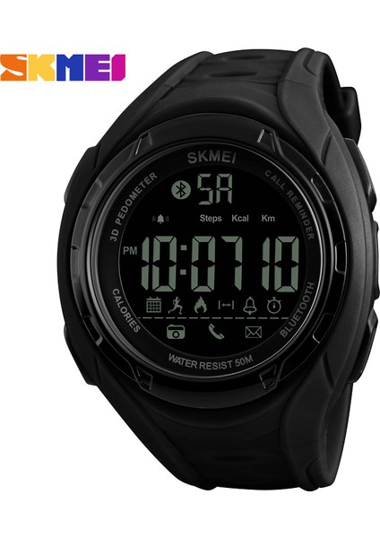 Siyah Skmei Akıllı Saat Erkek Spor Spor Kol Saati (Yurt Dışından)