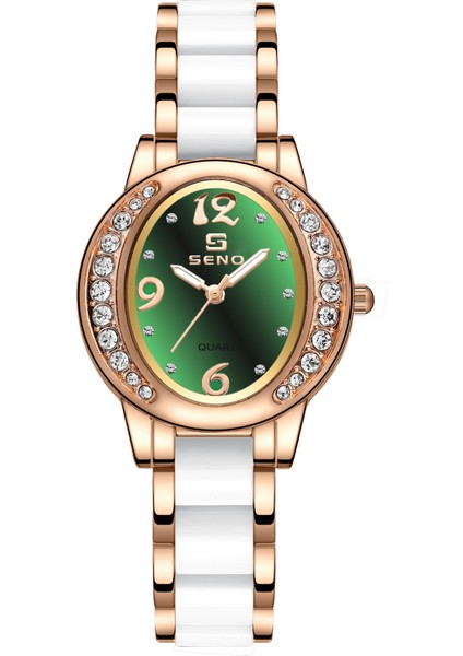 Gümüş Beyaz Plaka WATCH2023 Yeni Onurlu Cömert Stil Moda Oval Izle Kadın Mizaç Trendi Kadın Izle Elmaslarla (Yurt Dışından) fiyatları