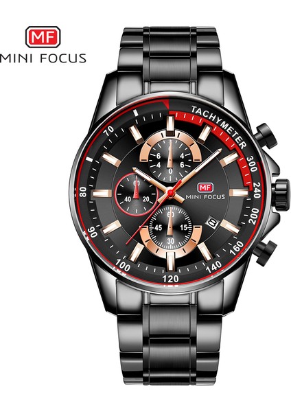MF9301 Resim Olarak Mini Odak 0218 G Moda Mavi Izle Erkekler Kuvars Saat Metal Kayış Çok Fonksiyonlu Takvim Spor Erkek Saatler Üst Marka Lüks (Yurt Dışından)