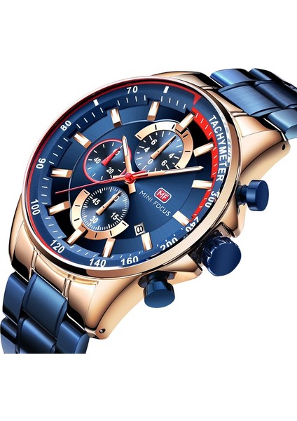 MF9301 Resim Olarak Mini Odak 0218 G Moda Mavi Izle Erkekler Kuvars Saat Metal Kayış Çok Fonksiyonlu Takvim Spor Erkek Saatler Üst Marka Lüks (Yurt Dışından) fiyatları