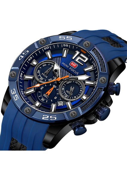 MFA400103 Resim Olarak Mini Focus 0349 G Erkekler Lüks Silikon Bant Erkek Saatler Suya Dayanıklı Spor Kronograf Spor Saat Relojes Montre Kol Saati (Yurt Dışından) fiyatları