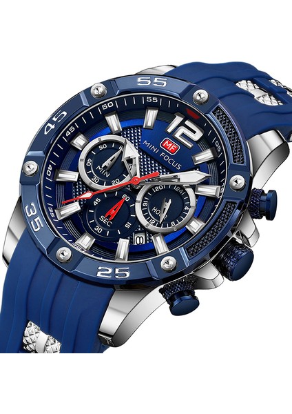 MFA400103 Resim Olarak Mini Focus 0349 G Erkekler Lüks Silikon Bant Erkek Saatler Suya Dayanıklı Spor Kronograf Spor Saat Relojes Montre Kol Saati (Yurt Dışından) fırsatları