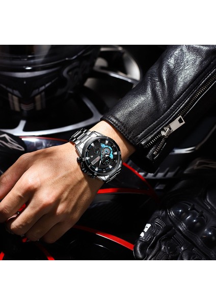Gümüş-Siyah Moda Curren Kuvars Erkek Saatler Moda Erkekler Kuvars Izle Fabrika Kol Saatleri Erkekler Için Üst Marka Bilek Izle Reloj Yeni Yıl Hediyesi (Yurt Dışından)