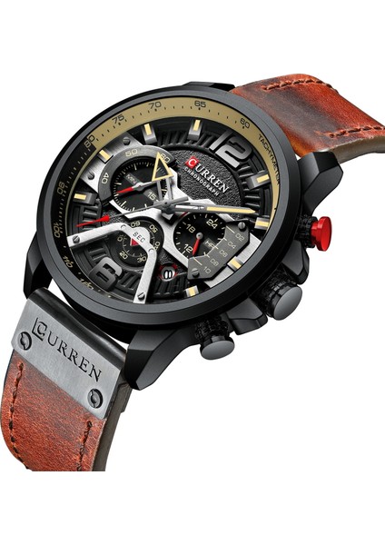 Gri Kutu Sıcak Satış Curren 8329 Spor Kuvars Erkek Saatler 54MM Bilek Yeni Kuvars Izle Fabrika Kol Saatleri Satış Erkekler Bilek Kuvars Saatler (Yurt Dışından) fırsatları