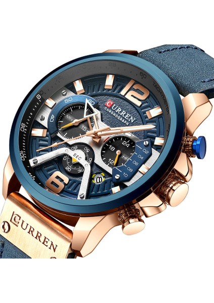 Gri Kutu Sıcak Satış Curren 8329 Spor Kuvars Erkek Saatler 54MM Bilek Yeni Kuvars Izle Fabrika Kol Saatleri Satış Erkekler Bilek Kuvars Saatler (Yurt Dışından) indirimleri