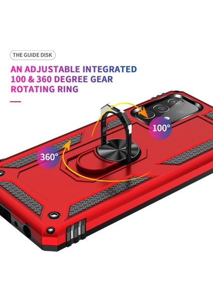 Samsung Galaxy A33 5g Kılıf Sofya Yüzüklü Silikon Kapak - Kırmızı 300099 indirimleri