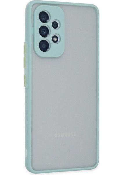 Samsung Galaxy A53 5g Kılıf Montreal Silikon Kapak - Turkuaz 300099