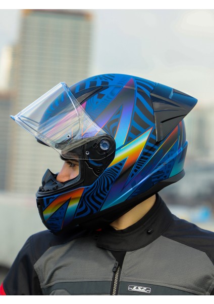 Rapıd 2 Race Optık Mat Mavi-Mor Kask