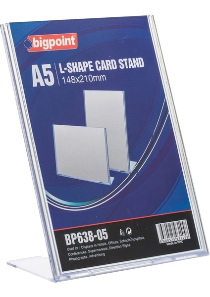 Kart Standı Dikey A5 10'lu Paket