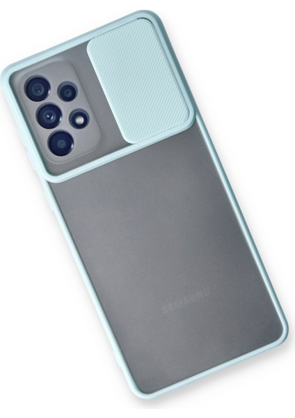 Samsung Galaxy A53 5g Kılıf Palm Buzlu Kamera Sürgülü Silikon - Turkuaz 300099 modelleri