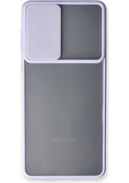 Samsung Galaxy A53 5g Kılıf Palm Buzlu Kamera Sürgülü Silikon - Lila 300099