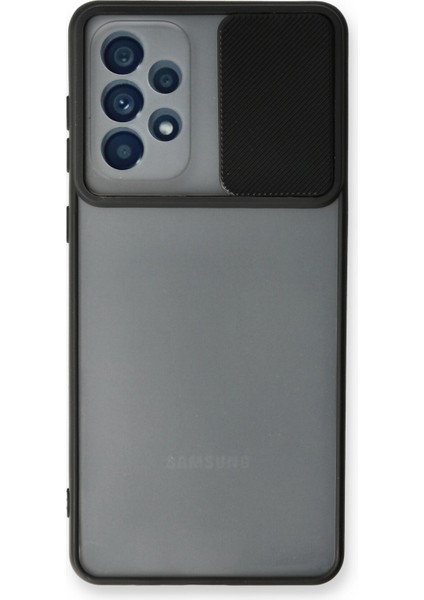 Samsung Galaxy A53 5g Kılıf Palm Buzlu Kamera Sürgülü Silikon - Siyah 300099