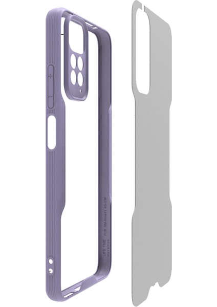 Xiaomi Redmi Note 11 Kılıf Platin Silikon - Mavi 300099