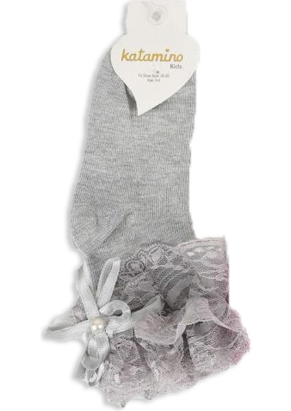 Ulya Aksesuarlı Kız Çocuk Soket Çorap