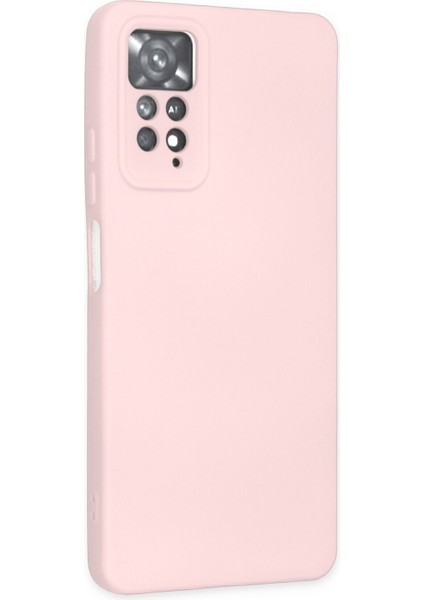 Xiaomi Redmi Note 11 Pro Kılıf Nano Içi Kadife Silikon - Pudra 300099