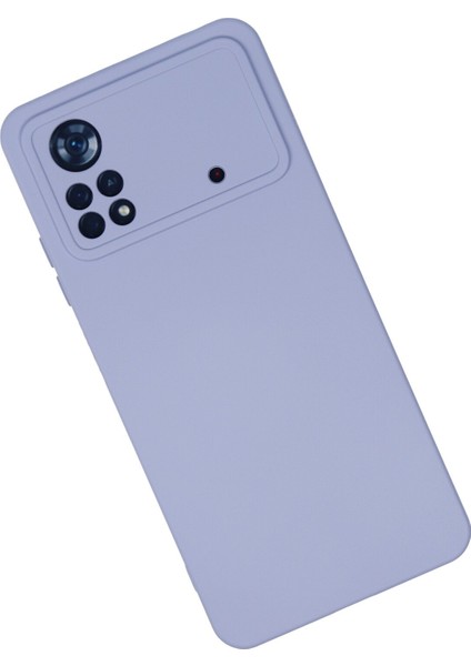 Xiaomi Poco X4 Pro 5g Kılıf Nano Içi Kadife Silikon - Lila 300099