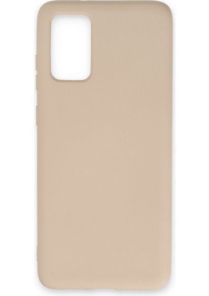 Samsung Galaxy S20 Kılıf Nano Içi Kadife Silikon - Pudra 300099