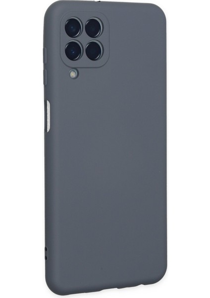 Samsung Galaxy M33 Kılıf Nano Içi Kadife Silikon - Gri 300099