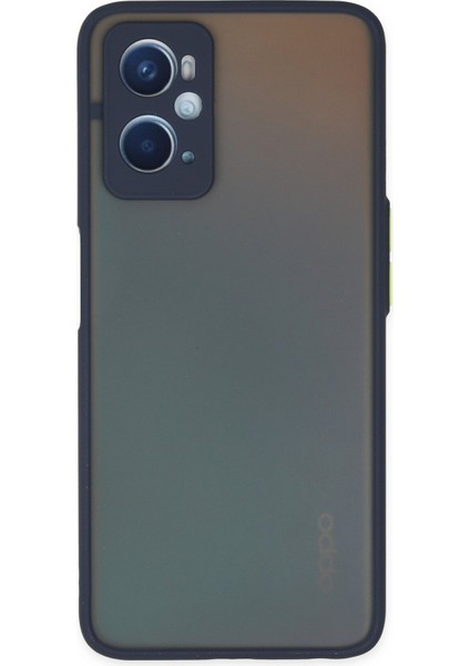 Oppo A96 Kılıf Montreal Silikon Kapak - Lacivert 300099