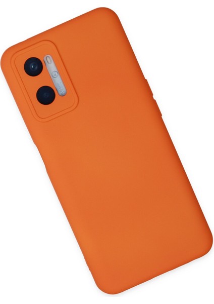 Oppo A96 Kılıf Nano Içi Kadife Silikon - Turuncu 300099 fiyatları