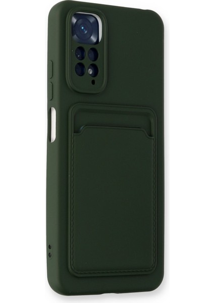 Xiaomi Redmi Note 11S Kılıf Kelvin Kartvizitli Silikon - Koyu Yeşil 300099 modelleri