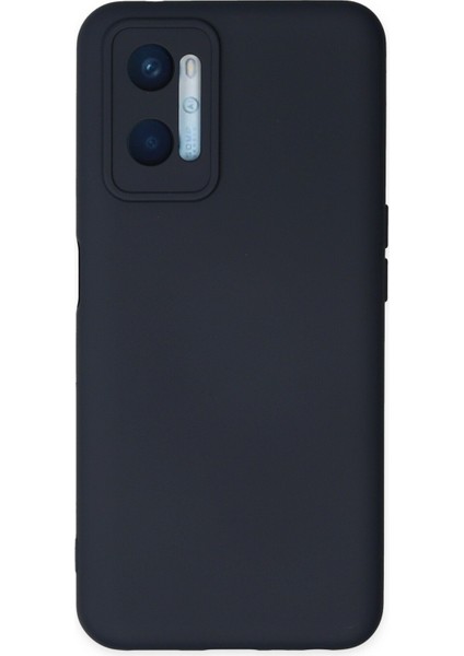 Oppo A96 Kılıf Nano Içi Kadife Silikon - Lacivert 300099