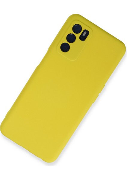 Oppo A16 Kılıf Nano Içi Kadife Silikon - Sarı 300099 fiyatları