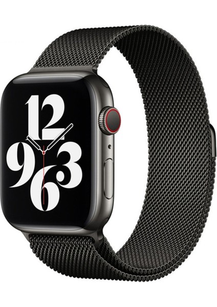 Apple Watch 38MM Metal Mıknatıslı Kordon - Siyah