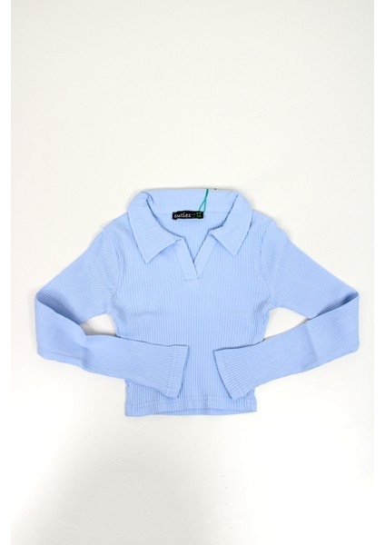 Kız Çocuk Kaşkorse Polo Yaka Sweat