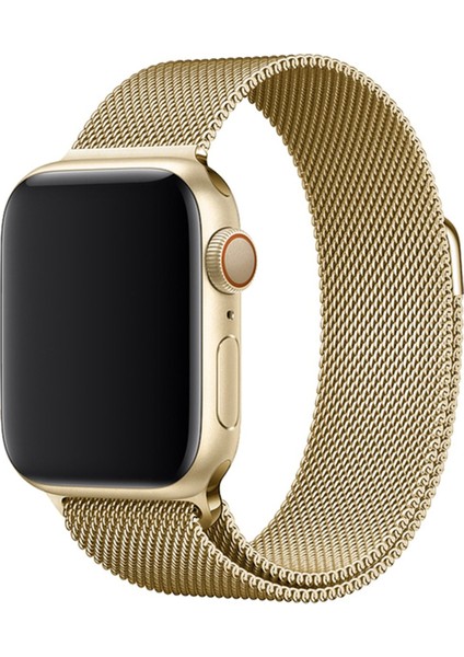 Apple Watch 38MM Metal Mıknatıslı Kordon - Gold