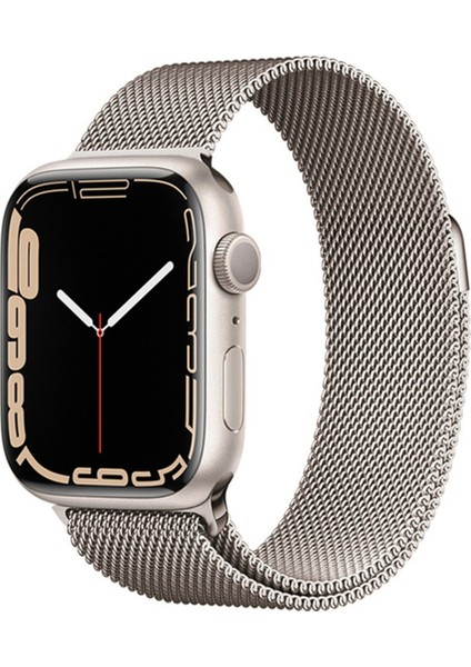 Apple Watch 41MM Metal Mıknatıslı Kordon - Gümüş