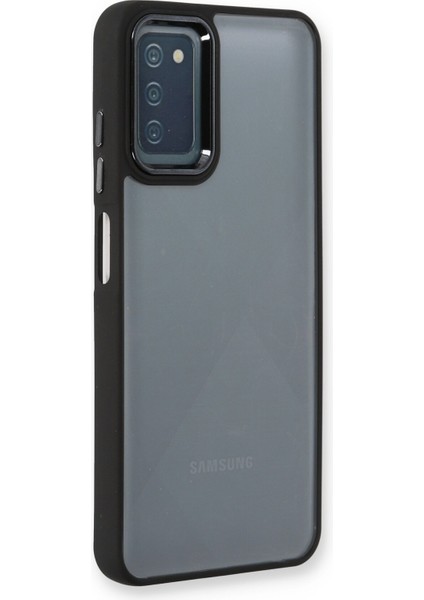 Samsung Galaxy A03S Kılıf Dora Kapak - Siyah 300099