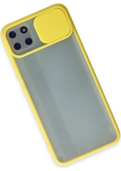 Realme C11 Kılıf Palm Buzlu Kamera Sürgülü Silikon - Sarı 300099 modelleri