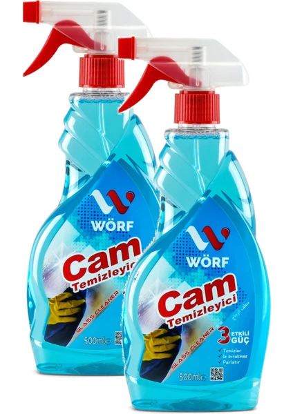 Cam Temizleyici 500 ml + 500 ml Sprey (2 Adet)