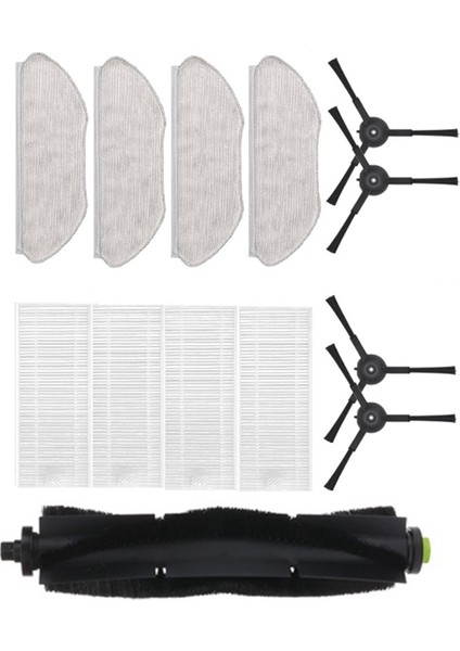 13 Adet Ana Yan Fırça Paspas Bezi Hepa Filtre 360X100/X100MAX Robotlu Süpürge Yedek Aksesuarlar (Yurt Dışından)
