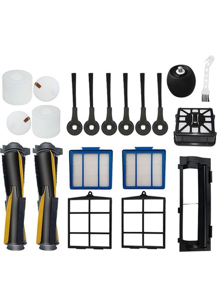 20 Adet Yedek Parçalar Köpekbalığı Iq RV1001AE/RV2001AE Robotlu Süpürge Ana Yan Fırça Filtre Tekerleği Aksesuarları (Yurt Dışından) modelleri