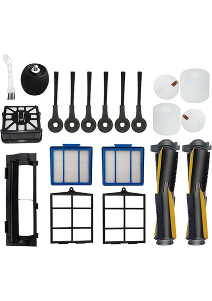 20 Adet Yedek Parçalar Köpekbalığı Iq RV1001AE/RV2001AE Robotlu Süpürge Ana Yan Fırça Filtre Tekerleği Aksesuarları (Yurt Dışından) indirimleri