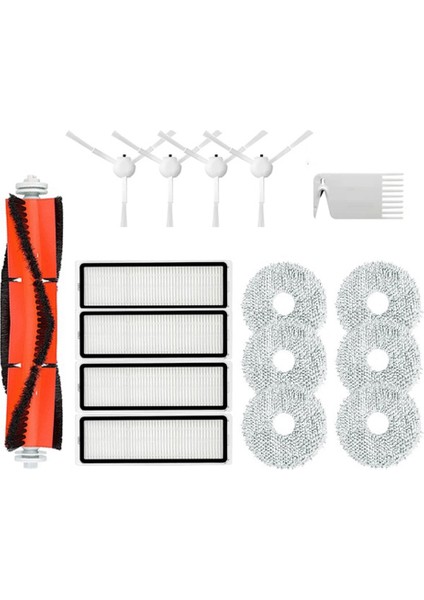 Aksesuarları Xiaomi Mijia B101CN Vakum ve Paspas Robotu Yedek Ana Yan Fırça Hepa Filtre Paspas Bezi Yedek Parça (Yurt Dışından)