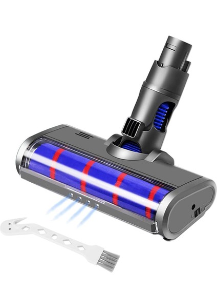 Dyson V6 DC58 DC59 DC61 DC62 DC74 LED Far ile Akülü Elektrikli Süpürge Eki Için Yumuşak Rulo Temizleyici Kafa (Yurt Dışından)