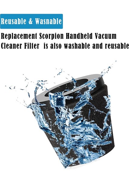 Dirt Devil Scorpion El Tipi Elektrikli Süpürge Stil F117 ile Uyumlu Yedek Filtre, AD40117 Parçalarıyla Karşılaştırın (Yurt Dışından) modelleri