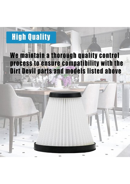 Dirt Devil Scorpion El Tipi Elektrikli Süpürge Stil F117 ile Uyumlu Yedek Filtre, AD40117 Parçalarıyla Karşılaştırın (Yurt Dışından) indirimleri